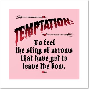 Temptation-black Posters and Art